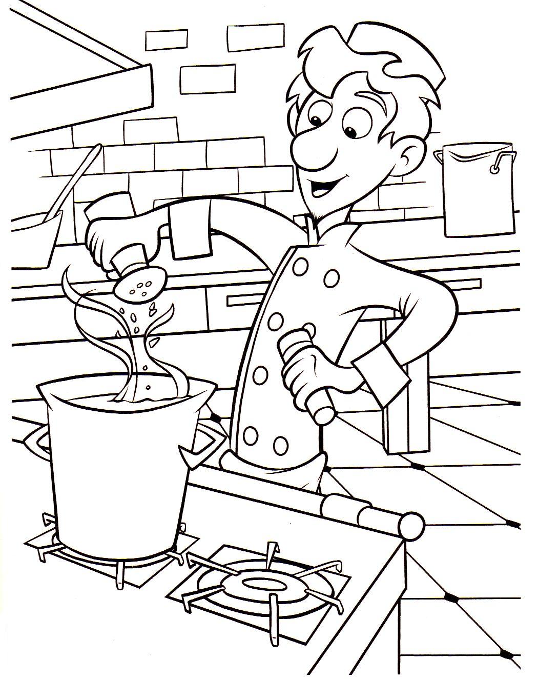 coloriage ratatouille linguini